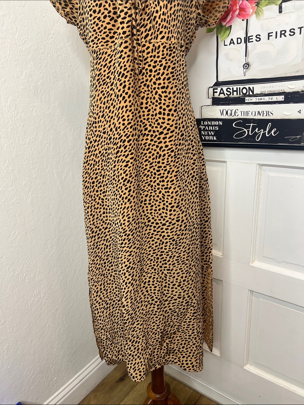 NWT J. Crew Squareneck Slip Dres in Spot Print Size - Picture 7 of 10